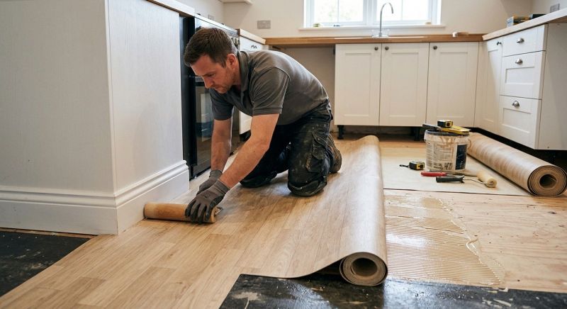 Sheet Linoleum Installation in Harbeson, DE
